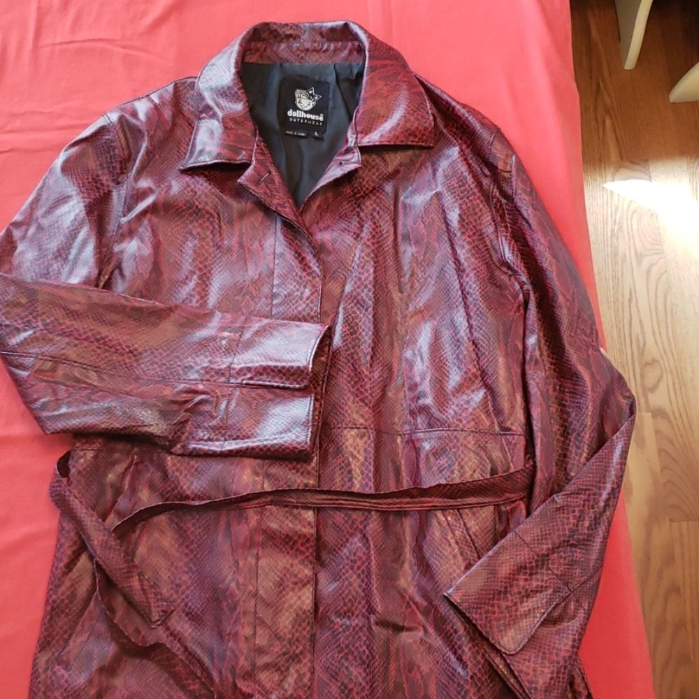 Snakeskin raincoat